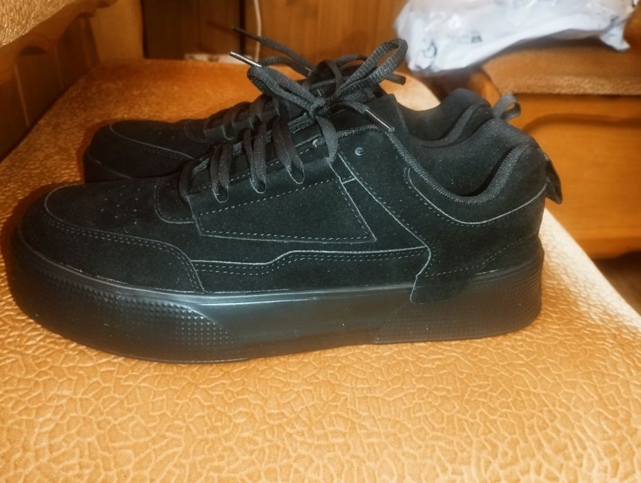 Мужские Винтажные Однотонные туфли