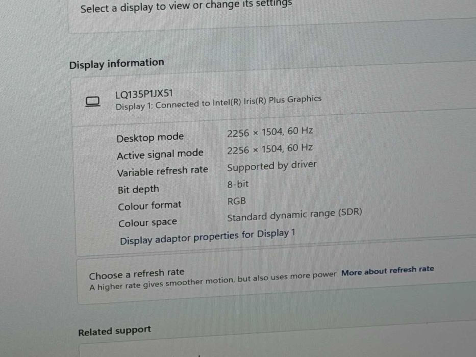 Microsoft Surface Laptop 3 I5-1035G7/8RAM/256SSD/Iris Plus/QHD Touch