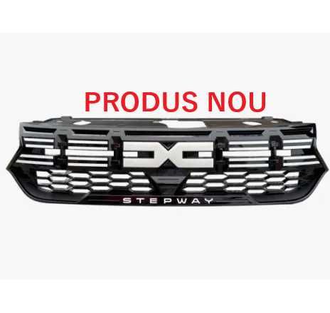 Grila calandru superioara logo nou bara fata Dacia Logan / Sandero III