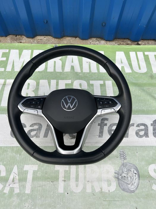 Volan din piele cu airbag, padele Volkswagen Tiguan 2020