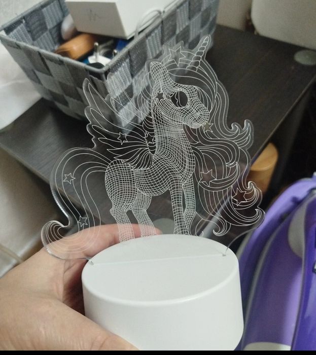 Lampă veghe unicorn