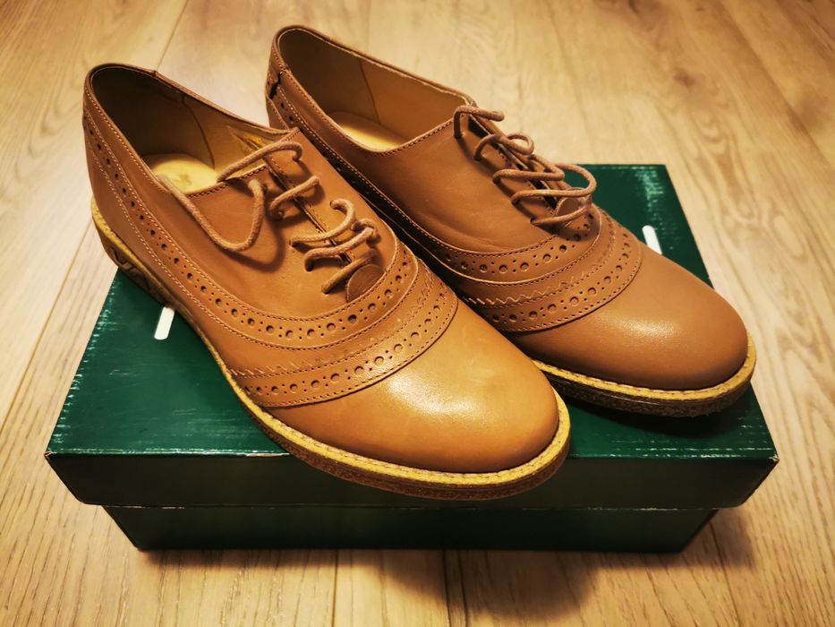 Pantofi din piele naturala, marca Prego