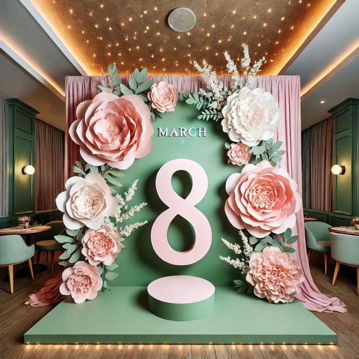 Оформление на 8 марта