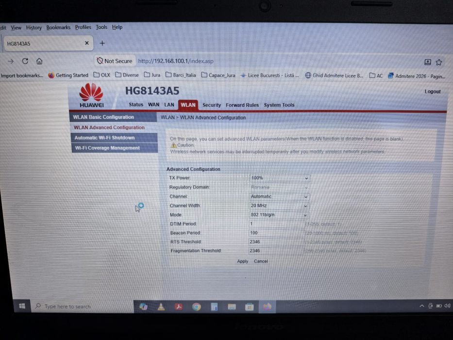 Router Huawei GPON HG8143A5