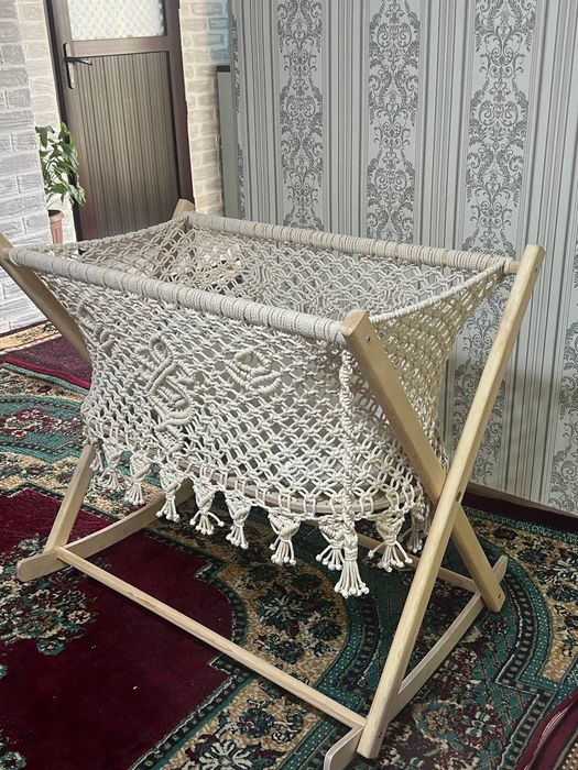 Детская люлька,ручная работа,Макраме