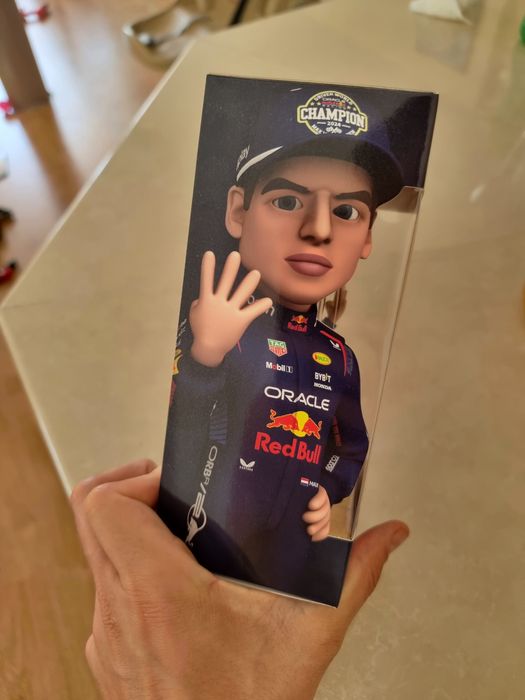 Red bull Max Verstappen 4 time world champion figure F1