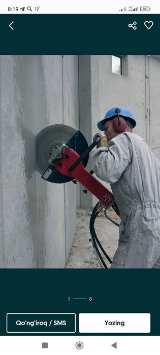 Almazniy bur xizmatlari услуги Алмазное бурение девор тешиш перфоратор