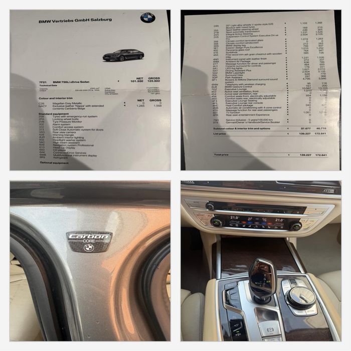 BMW G12 750Li xDrive FULL | Executive Lounge | Bowers  Wilkins | Soft Close | Laser | 156.000 km