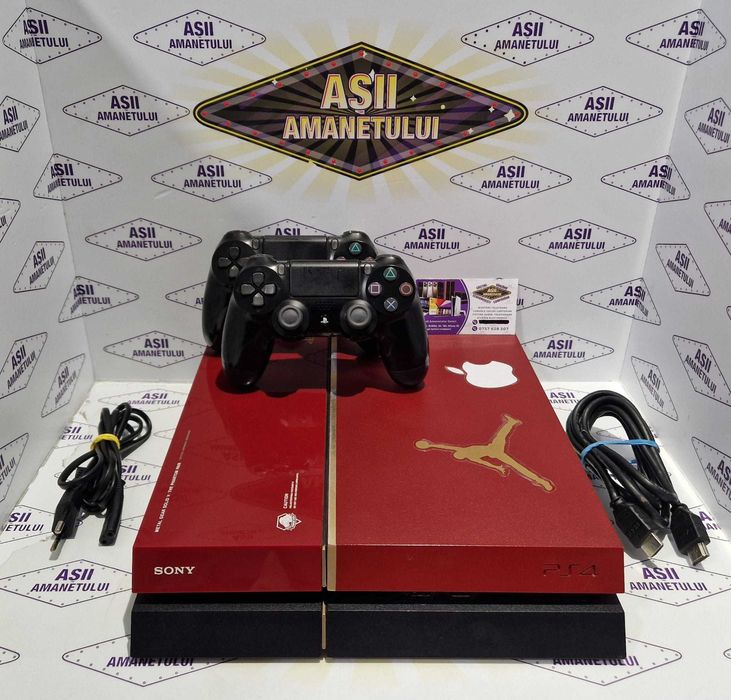 Consola Sony PlayStation4 Slim CUH-1216A 500GB cu 2 manse si cabluri