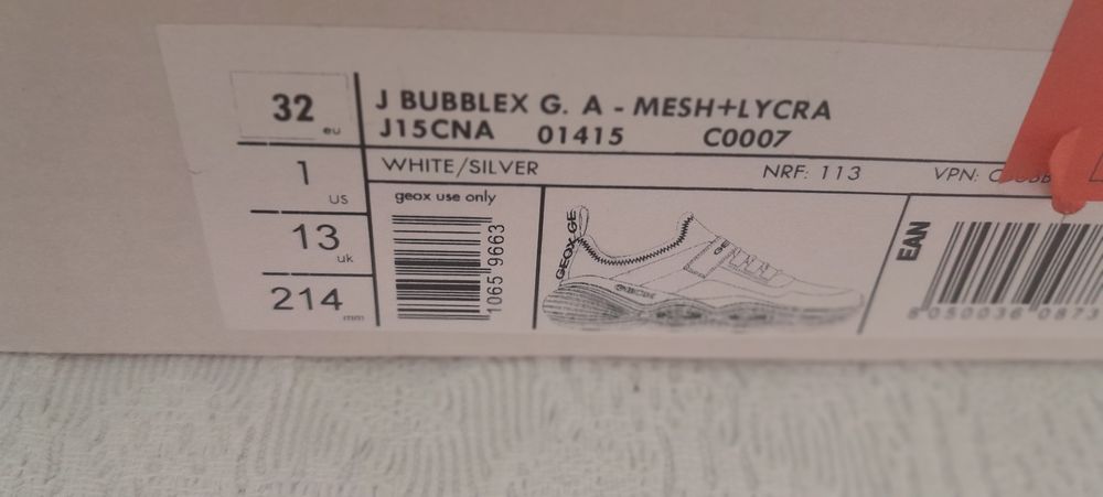 Geox/ Нови детски обувки за момиче.