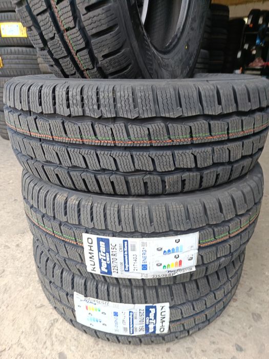 НОВИ ЗИМНИ Бусови -15цола -225/70-1бр.205лв."KUMHO"-с монтаж и баланс