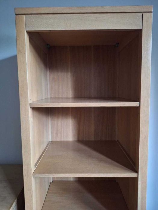 Set Mobila Living Mobexpert, lemn masiv, furnir stejar.