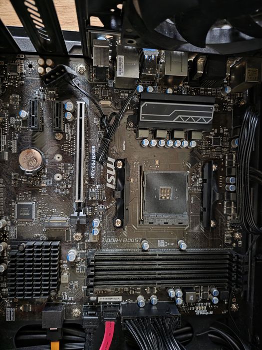 Placa bază MSI B350M PROVDH + Proc Ryzen 5 5600 + altele