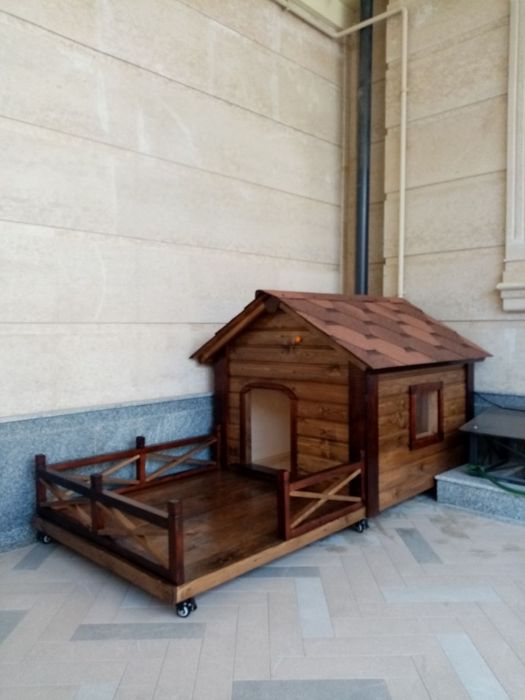 Будка для собаки с верандой. Премиум класс.