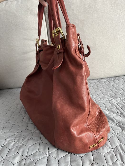 Geantă Miu Miu piele naturală