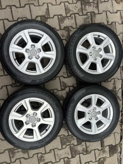 Jante aliaj 5x112mm, anvelope 205/60 R16, Audi A4 B8 B9, A6 C6