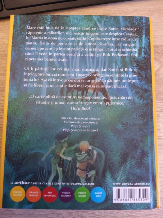 Ronia, fata de talhar Astrid Lindgren carte