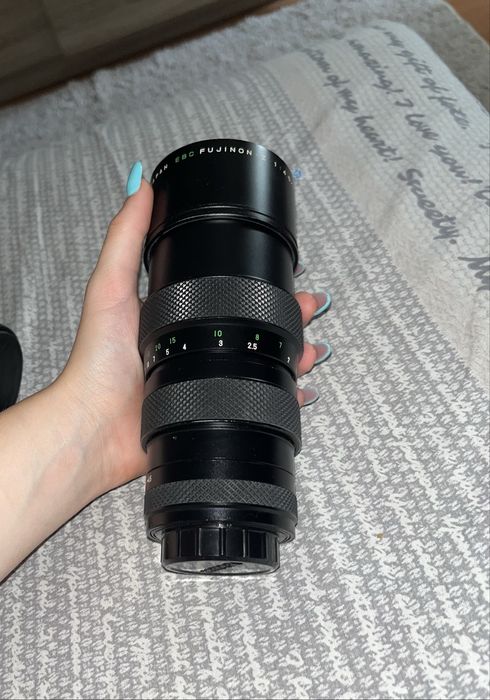 Obiectiv zoom manual Fujinon-Z 75–150mm f/4.5 EBC + husă originală + filtru UV Hoya HMC
