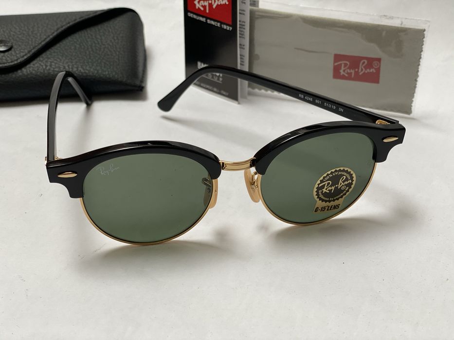 Ochelari de soare RAY BAN 4246 Clubround Noi.