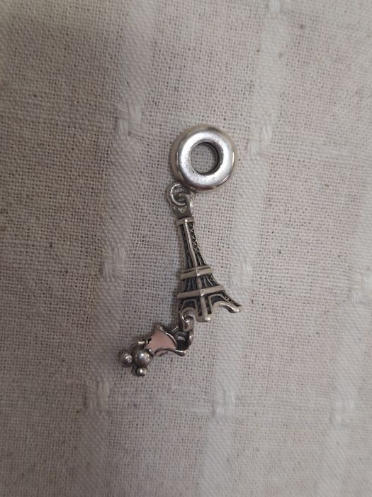 Brătără Pandora originala, charmuri argint, cercei cu cristale Swarovs