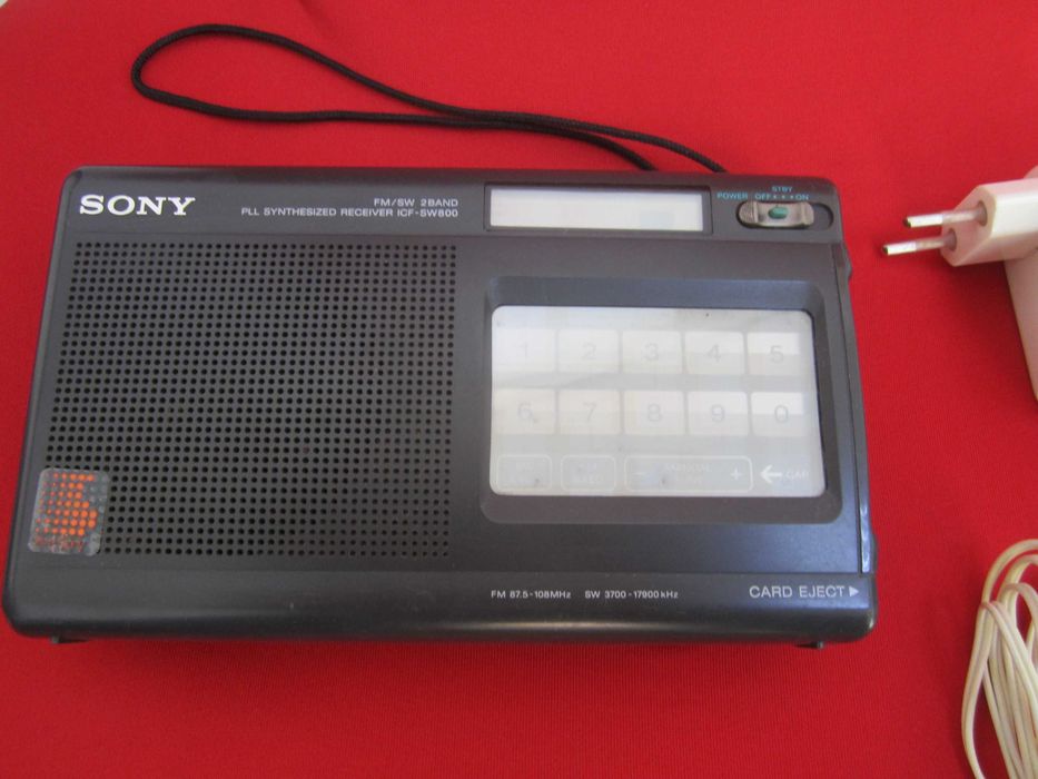 Sony антично Радио ICF-SW800 с 4 карти