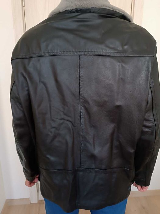 Мъжко яке/шуба. Естествена кожа. Златна белка ООД Сливен