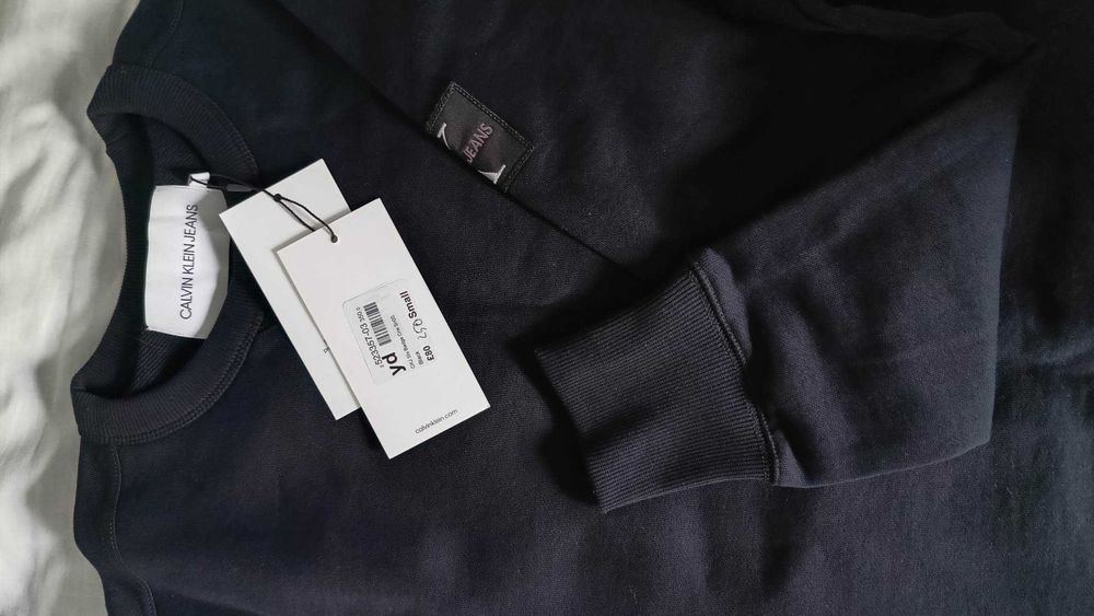 Bluzon Calvin Klein Jeans Badge Crew Sweatshirt plover S