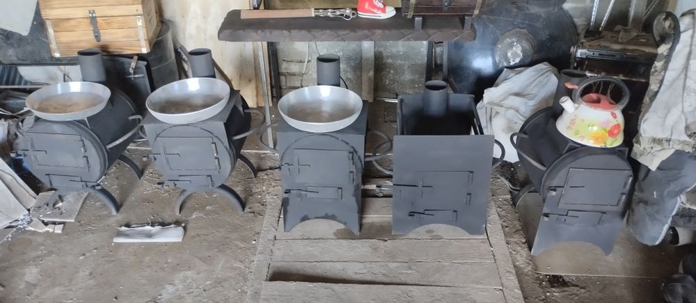 Печьбуржуйка очаг под казан