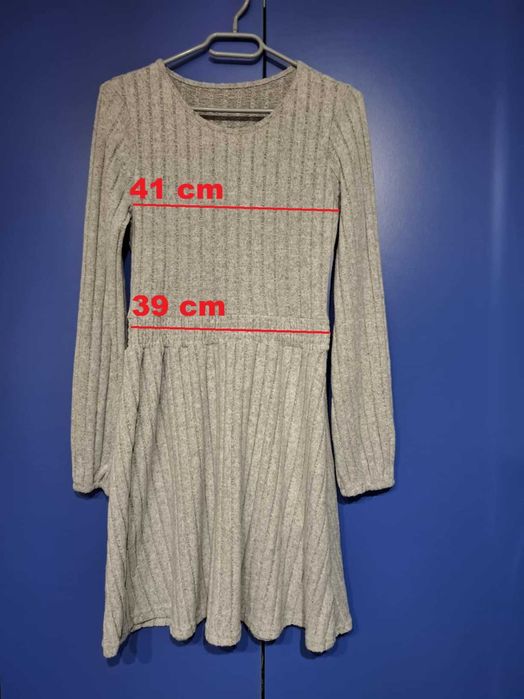 Rochie gri tricotata - M
