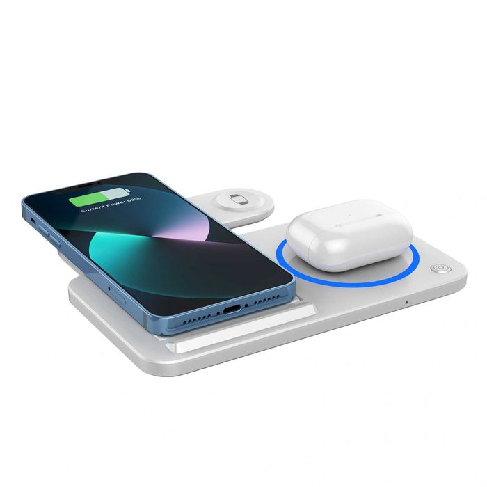 Wiwu Wi-W020 Qi Док-станция 3 в 1 MagSafe 15W iPhone 17 iWatch AirPods