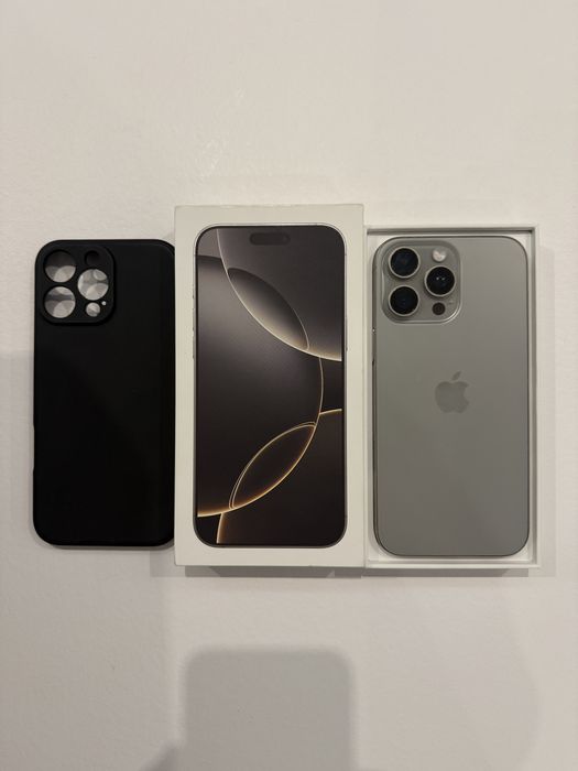 Iphone 16 pro max 512gb natural titanium, neverlocked, absolut ca nou