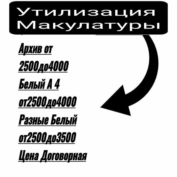 Утилизация Макулатура