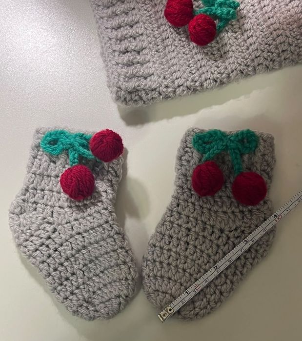 Set crosetat pentru bebe 3-6 luni