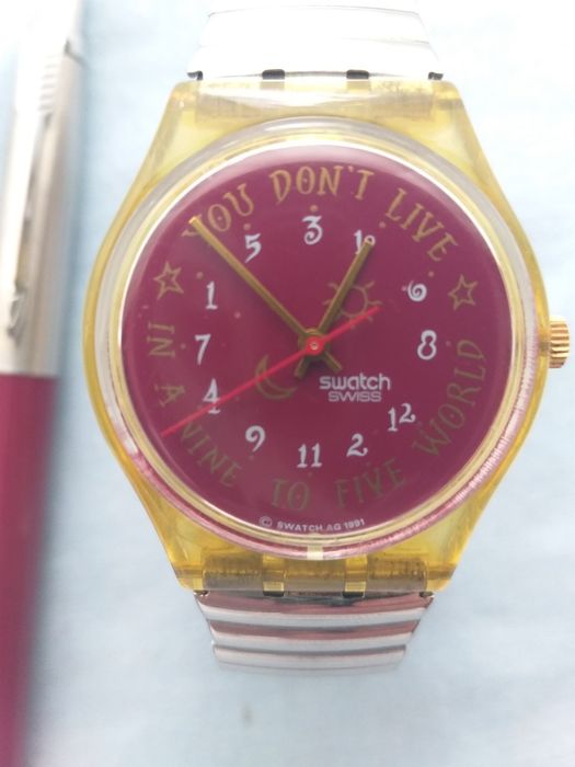 Set ceas Swatch si pix Parker