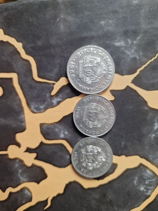 Monede de 1 leu si 25 de bani din 1966