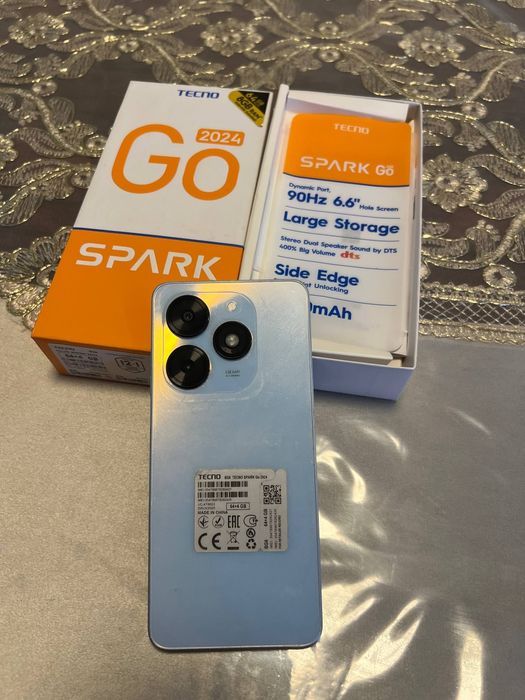 Tecno Spark Go 2024, holati ideal, doʻkondan arzon narxda