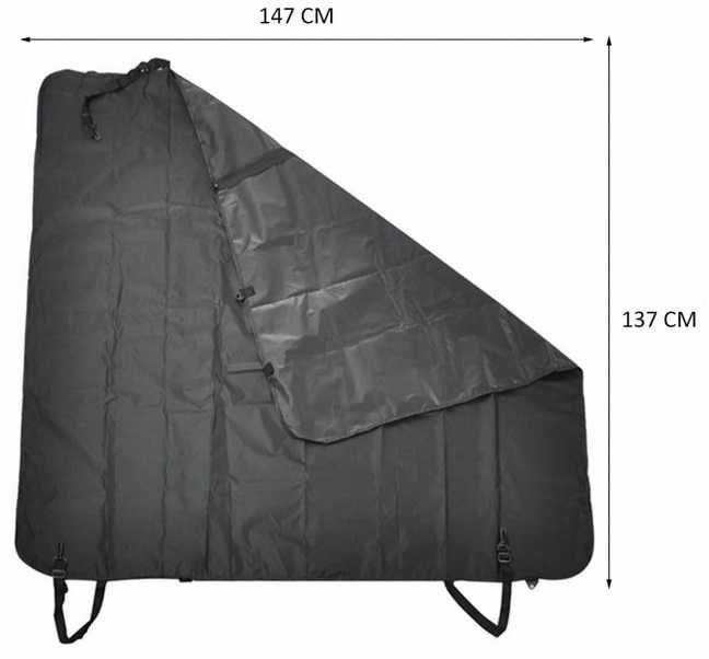 Покривало за седалка и багажник, 137см х 147см, Водоустойчив калъф