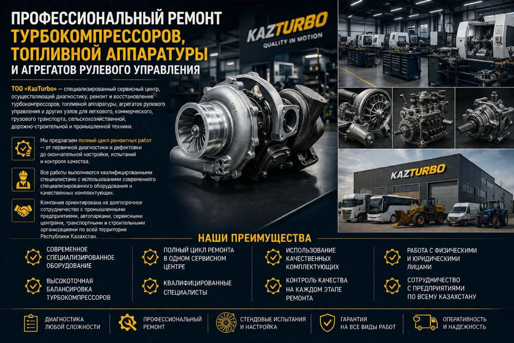 Ремонт турбины, замена картриджа