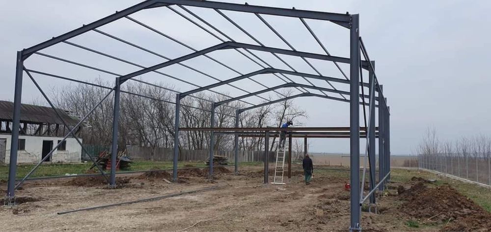 Vand si confectionez hale metalice structuri din metal