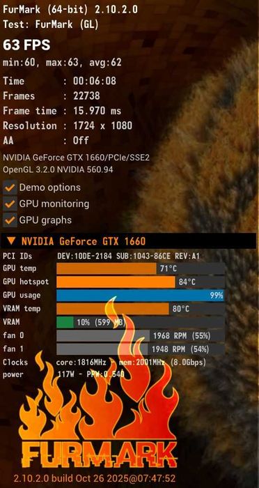 компьютер 9400F + 1660