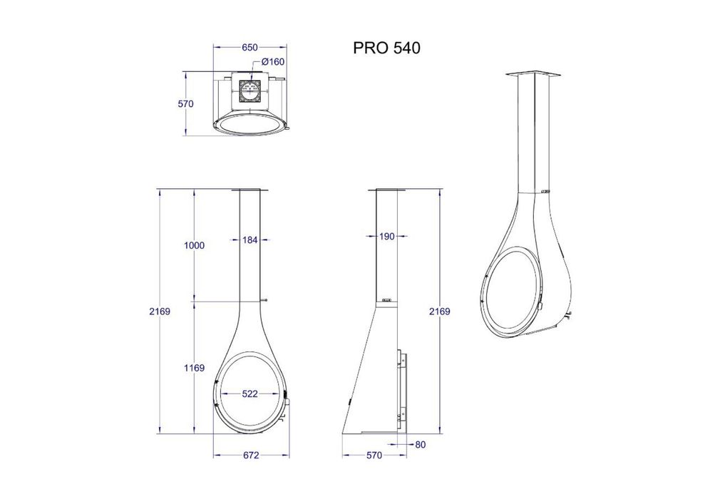 Камин “PRO-540”,каминна топка,печь,котёл,отопление