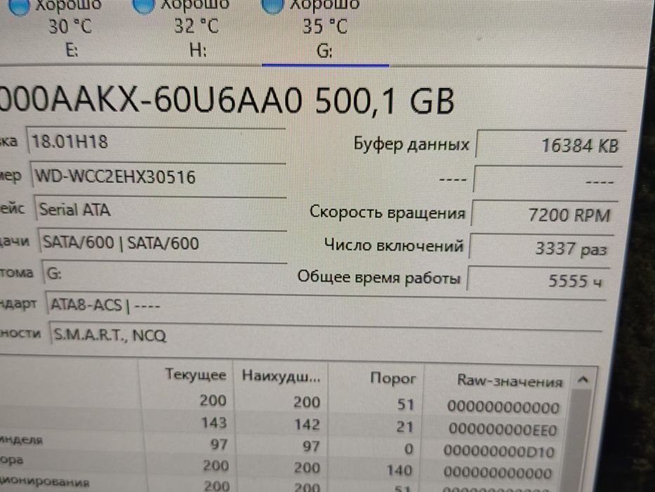 Жёсткий диск 500гб для ПК 3.5"