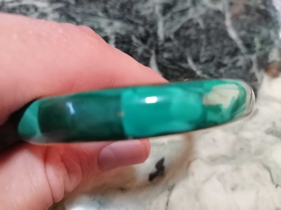 Bratara hand made din malachit natural autentic