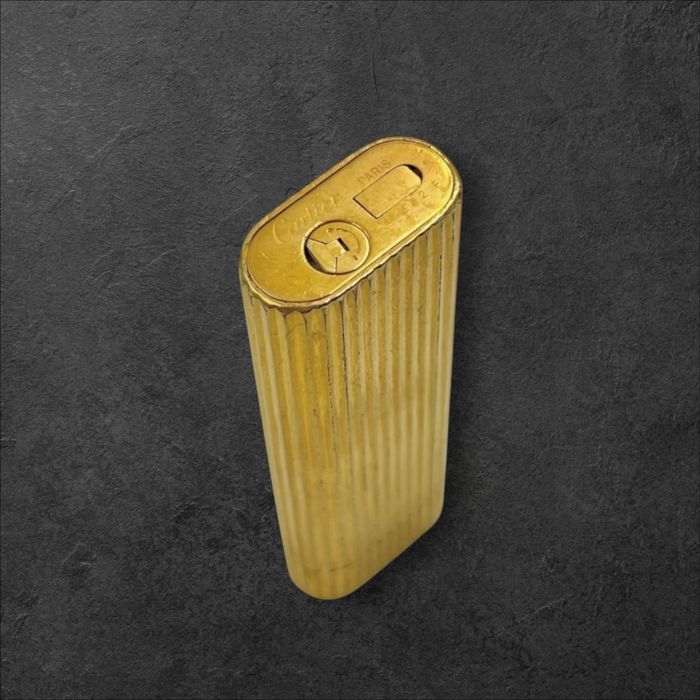 Cartier Paris – Plaque Or G Работеща позлатена запалка