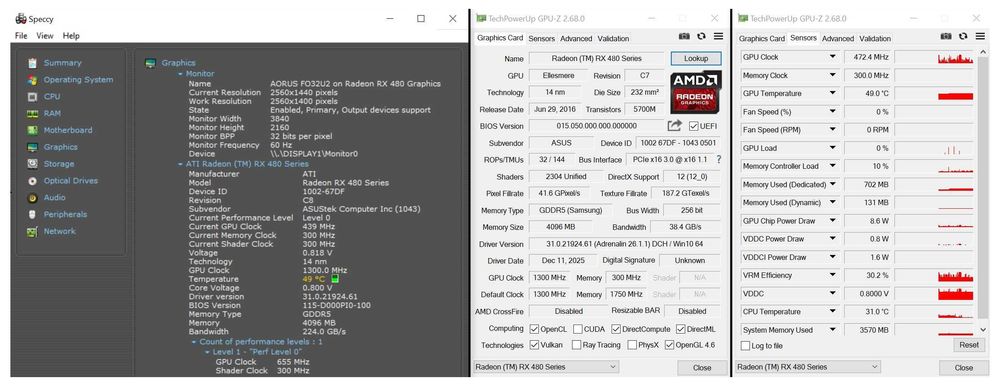 ТОП състояние Видео карта GPU ASUS Radeon RX 480 4GB DUAL OC GDDR5