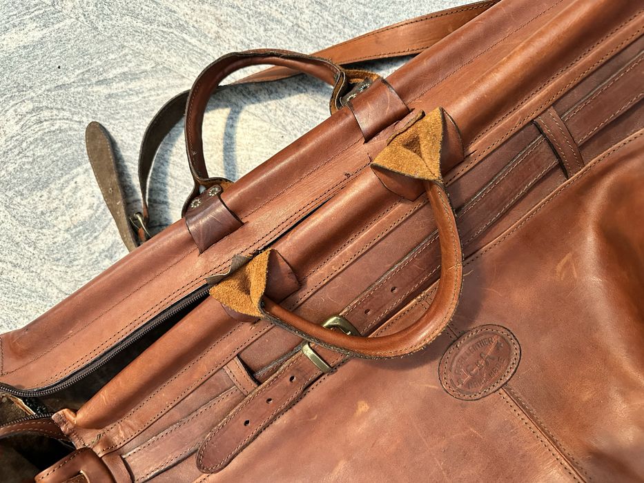 Geanta mare de voiaj din piele naturala handmade