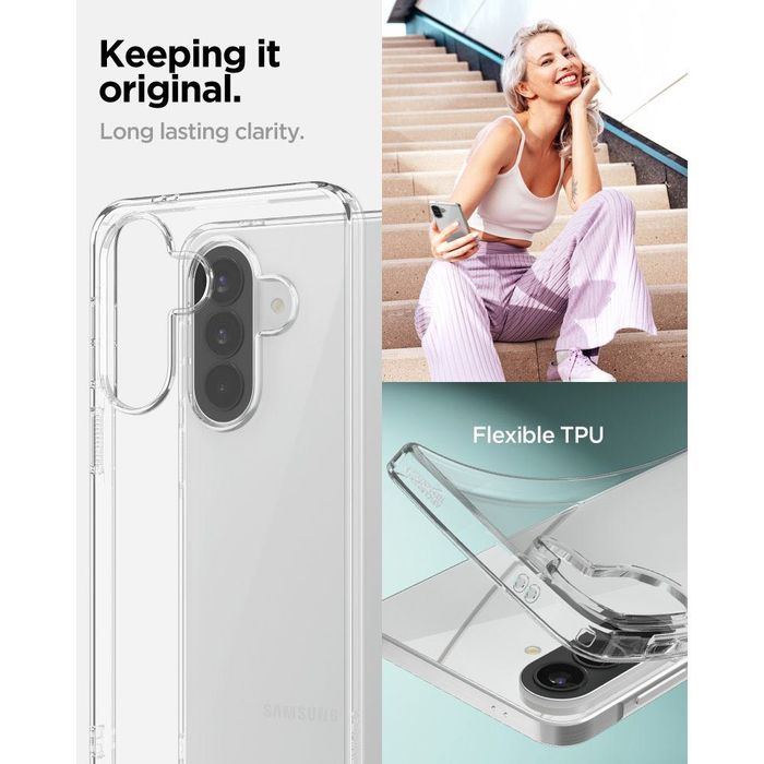 Прозрачен Силиконов Кейс Spigen Liquid Crystal за Galaxy A57 5G