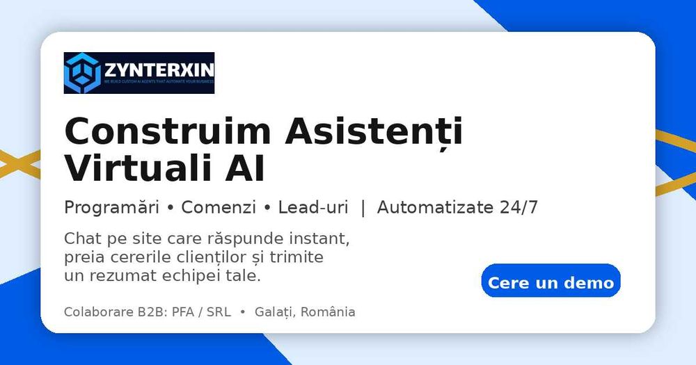 Asistent Virtual AI pentru afacerea 1000 lei