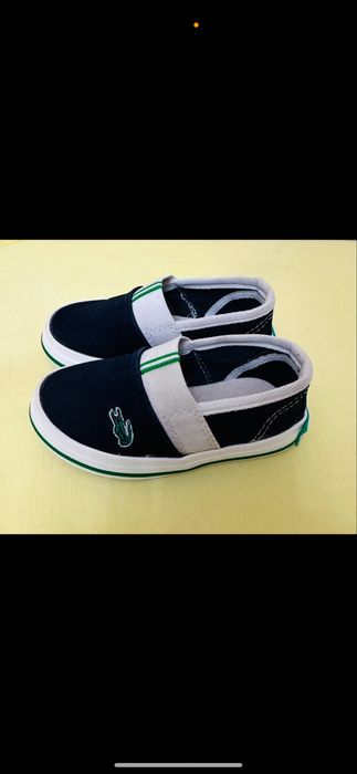 Мокасины(детская обувь) детские 23 размер LACOSTE.Оригинал!