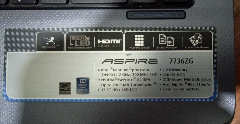 Лаптоп Acer Aspire 7736ZG- за части